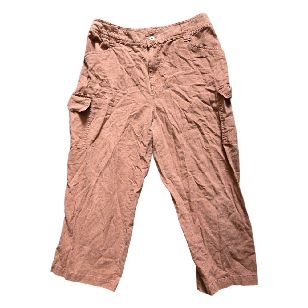 Sonoma Goods For Life Linen-Blend Cargo Pants - TAKEN IN AT WAIST